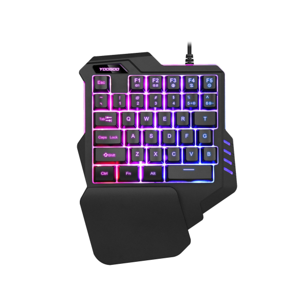 G92 Enhands Gamingtangentbord/Färgglad RGB-bakgrundsbelyst speltangentbord