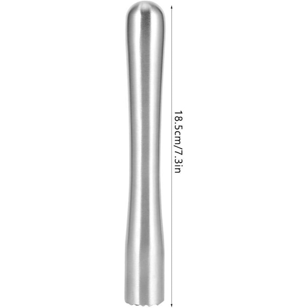Rustfritt stål cocktail muddler, cocktail mixer sitron bar verktøy,