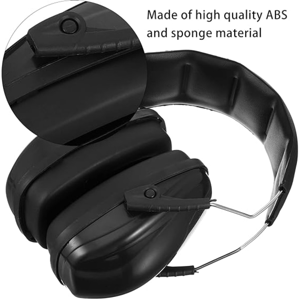 Nyttige lydabsorberende og støjreducerende høreværn: Sorte, Work