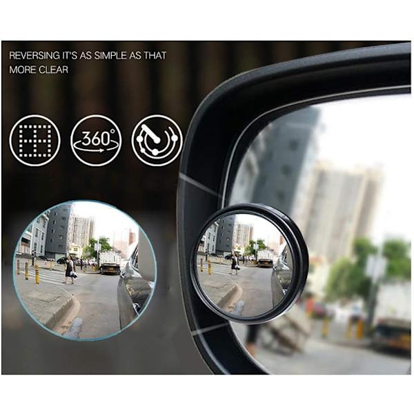 Vidvinkel backspegel, 2-pack HD bilbackspeglar 360 R
