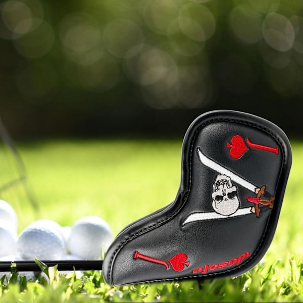 Golfhuvudskydd - 9 Skull Golftillbehör med matchande numrerade