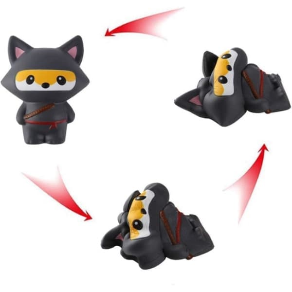 Ninja Fox Slow Rise Klemmeleke Dyreleke