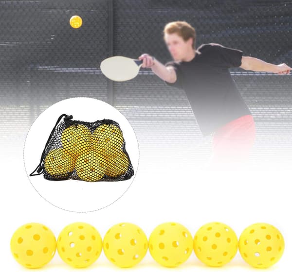 6 x 26 Stake Balls, Miljøvenlige Høj Elastiske Gule PE Stake