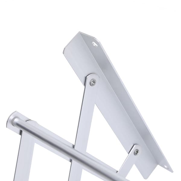Silver-infällbar väggmonterad klädstreck 60cm*80cm-Hög-streng