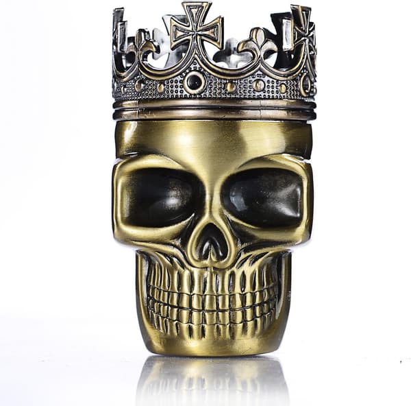 Urte Grinder King Skull Age Crowned King Skull Pollen Crusher til