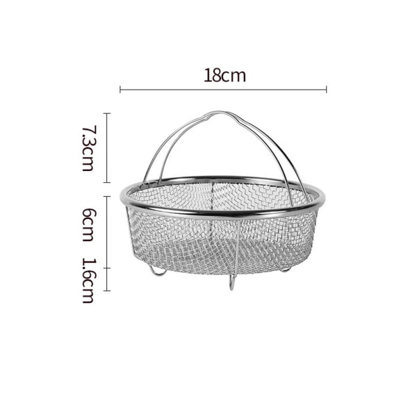 Removable basket / steam basket, round, 18cm, with support - stai