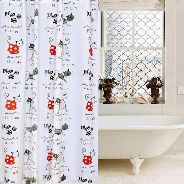 Sjovt Hunde Bruseforhæng og 200 x 180 cm Vandtæt Polyester B