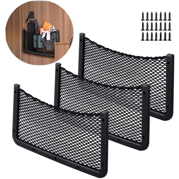 3 stk. bilopbevaringsnet 40*20cm lomme bilopbevaringstaske egnet til