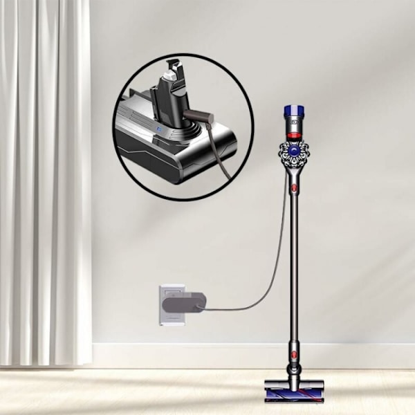 V6-oplader til Dyson V7 V8 DC58 DC59 DC61 DC62 SV03 SV04 SV05 SV06