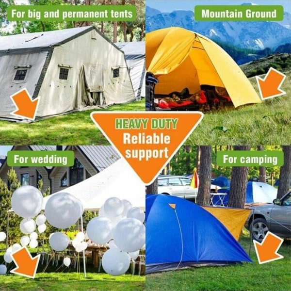 20 stk teltplugger faste spiker bakkeplugger camping sandplugger 18