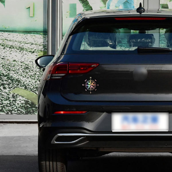 2 kpl 15,5 cm (väri) auton konepellin tarra, auton kompassin graafinen tarra maastoautoon, SUV:iin, ajoneuvon koriin, oveen, tavaratilaan