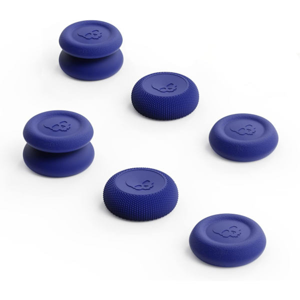 Skin, CQC och FPS Neon Blue, 3 par (6 st) tumgreppset joystick