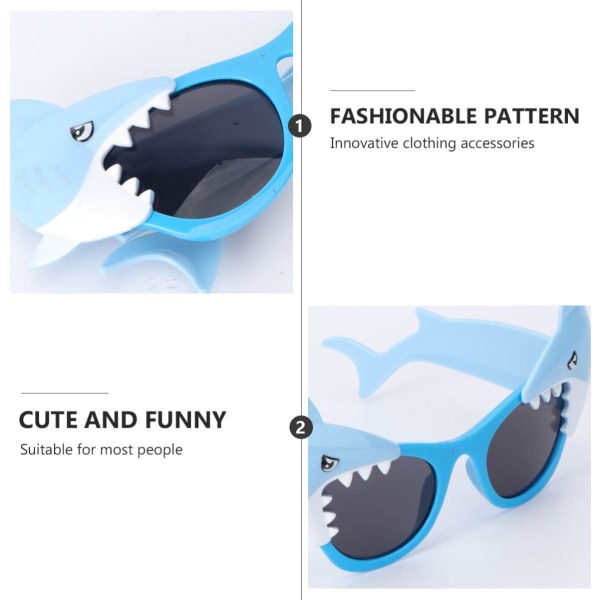 2 par Shark solbriller festdekorasjon (Shark)