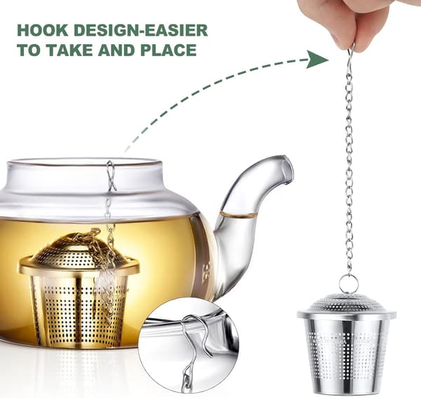 2 stk. te-infuser (4,5 cm diameter), te-si i 304 rustfrit stål