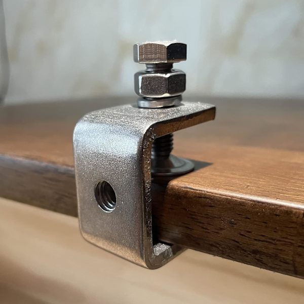 4 st 304 rostfria klämmor 30mm U-formade C-formade skruvstycken