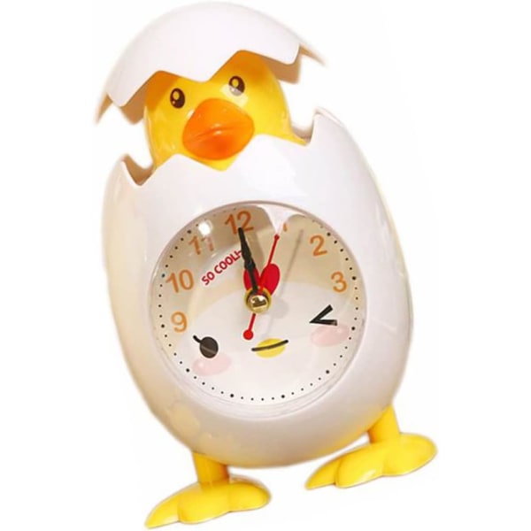 Väggklocka Cartoon Chicken Egg Shell Väggklocka Skrivbordsklocka A