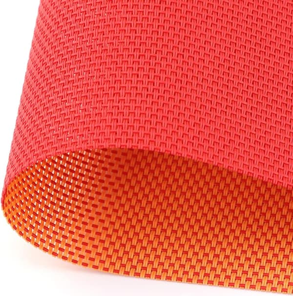 Set med 8 vinylunderlägg 45 cm * 30 cm, röda slitstarka värmebeständiga
