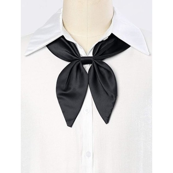 1 Pcs Tie Knot(Black) Pre-tied Adjustable Sailor Suit Decor for W