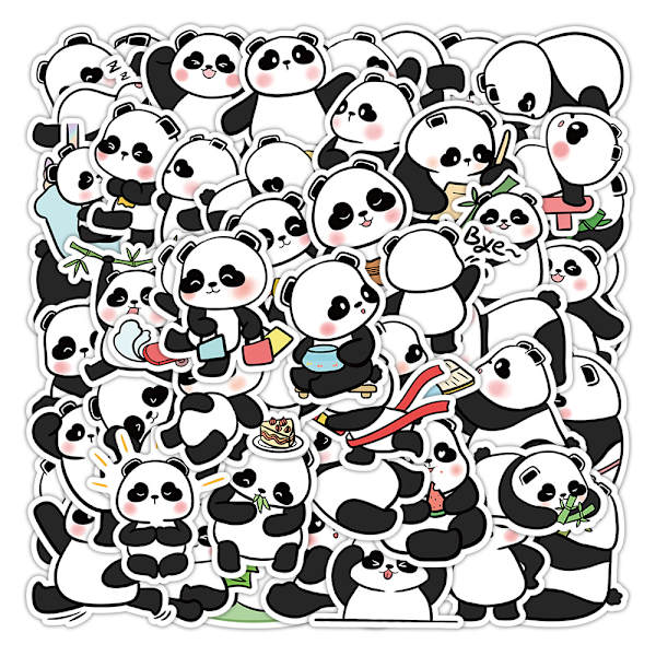 50 söpöä panda-aiheista graffiti-tarraa