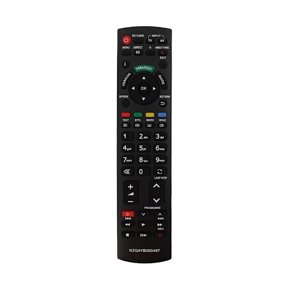 Fjernkontroll for Panasonic TV N2QAYB Svart