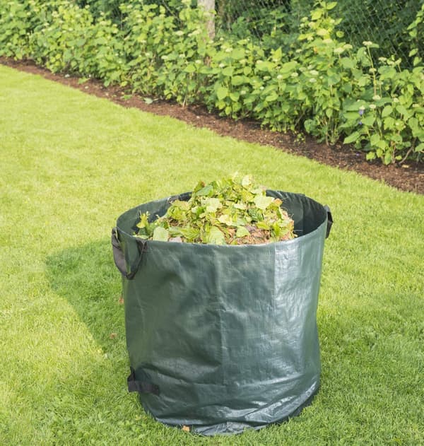 Grøn sammenklappelig haveaffaldspose 10 gallon 35*50cm (britisk)