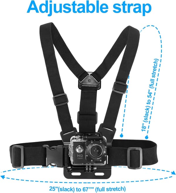 FAB Action Camera Straps, (Bröstsele) Kompatibel med alla Gop