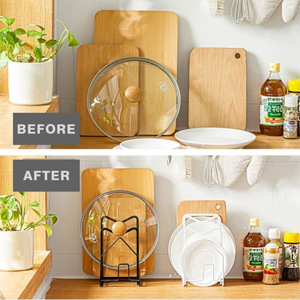 Holder for (White) Cutting Board Pot Lid Holder Cutting Board Org