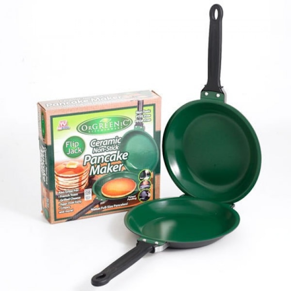 Dobbeltsidet stegepande Non-stick keramisk flip stegepande pandekage