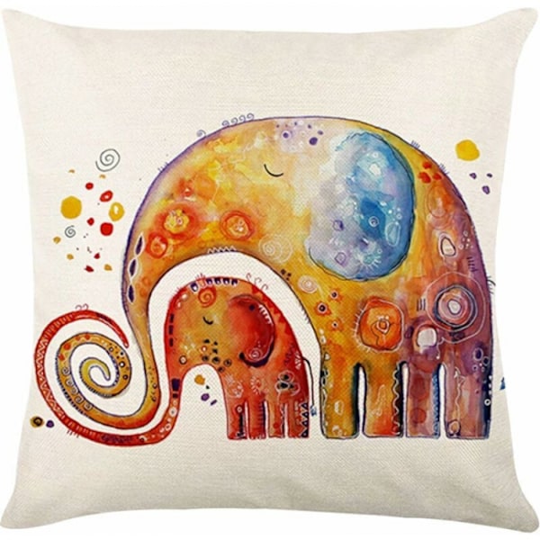 4 kpl (Eläimet-Pellava) 45x45cm Tyynynpäällinen, Tyynynpäällinen Cus