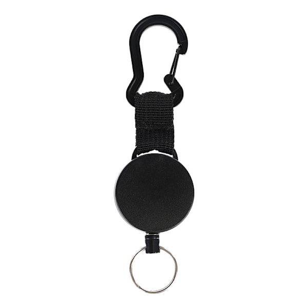 4 stk. Retractable nøkkelringklips, Retractable nøkkelringrulle, Retra