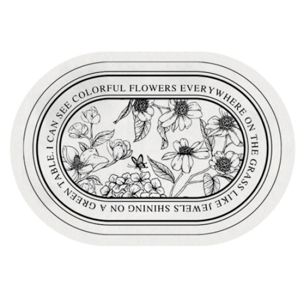 1 st absorberande mjuk kudde, oval