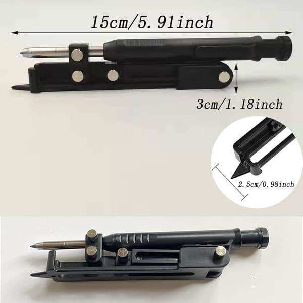 Alsidig markeringsværktøj, konturskabelon, ideel til tømrerarbejde og fliser