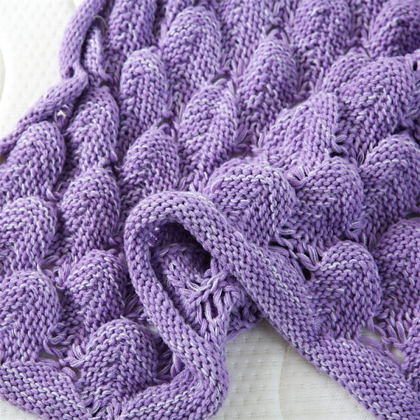 （Violetti，140*70cm）Mermaid-peitto - lämmin lahja olohuoneeseen, sohvalle 180