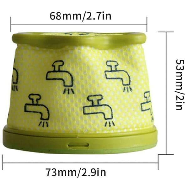 3 kpl LG CordZero A9 -sähköimurin esisuodattimia