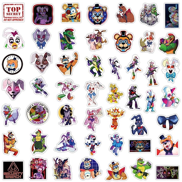 50 kpl Five Nights at Freddy's -tarroja teini-ikäisille, lapsille ja aikuisille