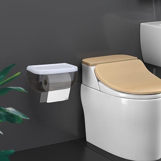 (Sort) Vægmonteret Tissue Box Holder - Vandtæt Tissue Holder W