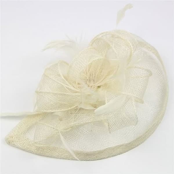 Bred Charmerende Blomsterhårnål Cocktail Hat Formel Bryllup