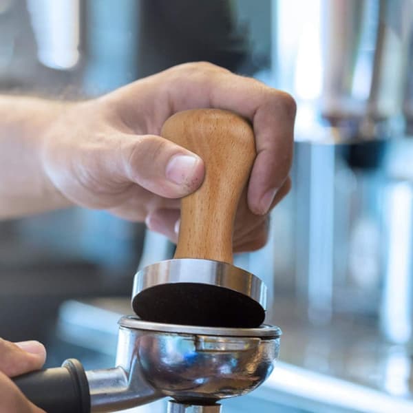 Espressopresser (51 mm), rustfritt stål kaffepresser i rustfritt stål