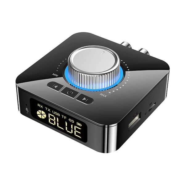 Smart LED Digital Display Bluetooth Adapter Bluetooth 5.0 Audio R