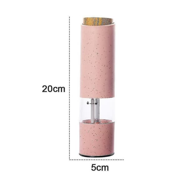 2 st rosa elektrisk salt- och pepparkvarnset batteridriven S