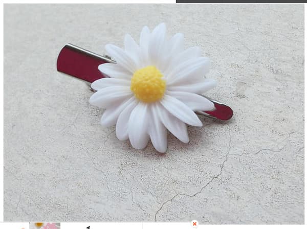 10 stk. søde sideklemmer, moderigtige daisy hårklemmer og søde blomsterfigurklemmer