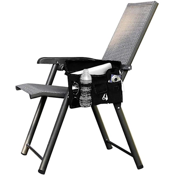 12,5x13 tommers (svart) vanntett strandsetearrangement med 4 lommer