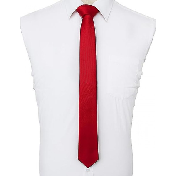 (Röd) Herrars Pojkar Smal Slips/Smal Slips Combo