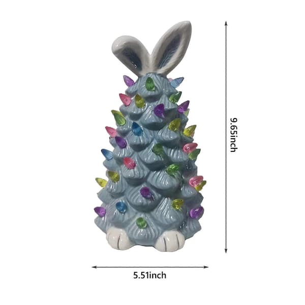 Pink Easter Bunny Tree, Table Decoration Pink Rabbit Tree Home Decor