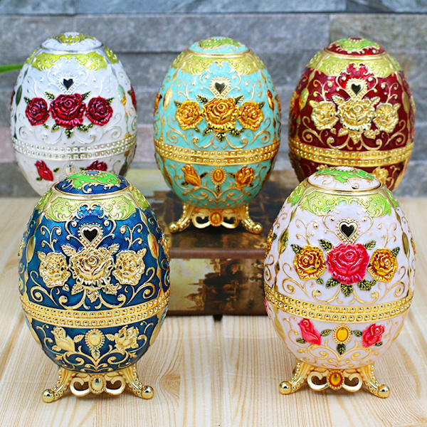 European Creative Egg-Shaped Pressed Toothpick Box Automatic