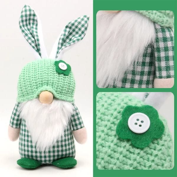 Easter Elf Decorations, 2 Pcs Plush Easter Bunny Handmade Swedish T