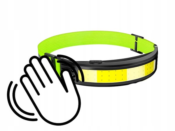 Oppladbar hodelykt - COB LED - Vanntett