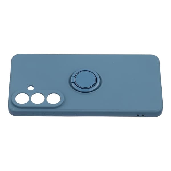 Mobilskall til Samsung Galaxy S26 Silikon med Ring Kickstand - Midnattsblå