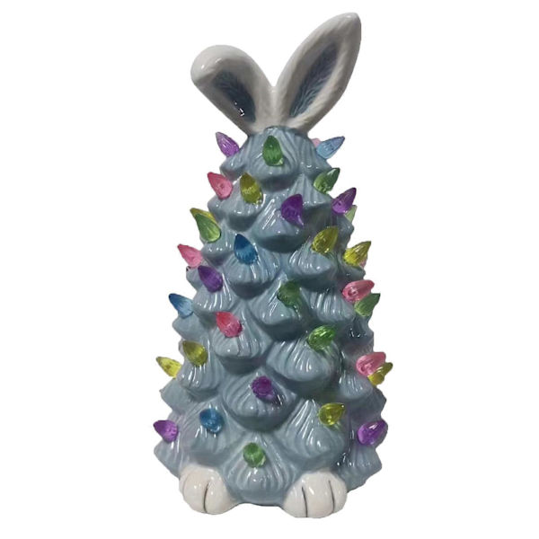 Pink Easter Bunny Tree, Table Decoration Pink Rabbit Tree Home Decor