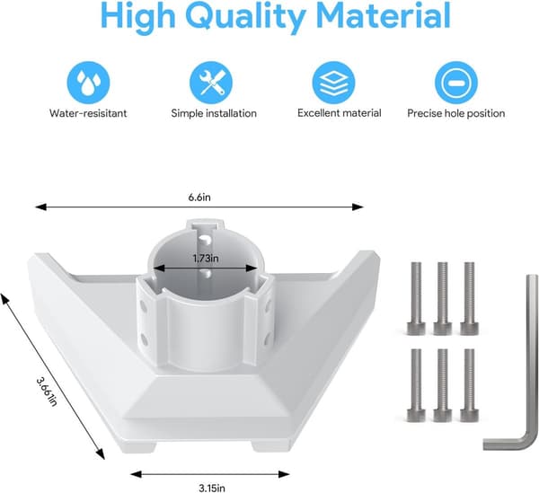 Starlink Mini montering ASA sæt 3.1-5.3cm – premium tilbehør til Standard Mini parabol